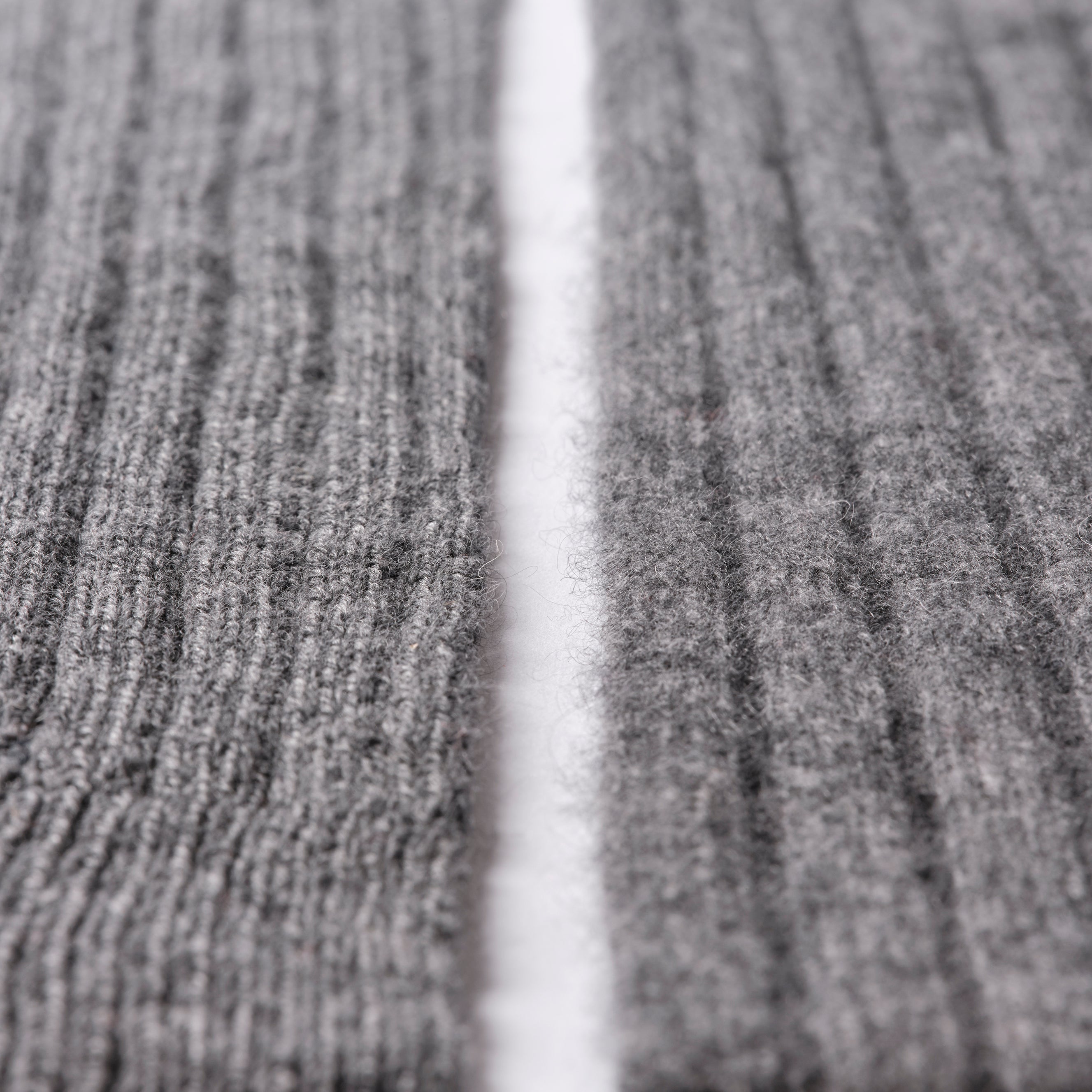 Cashmere Stole “Helsinki” - Light Gray × Yellow × Lime