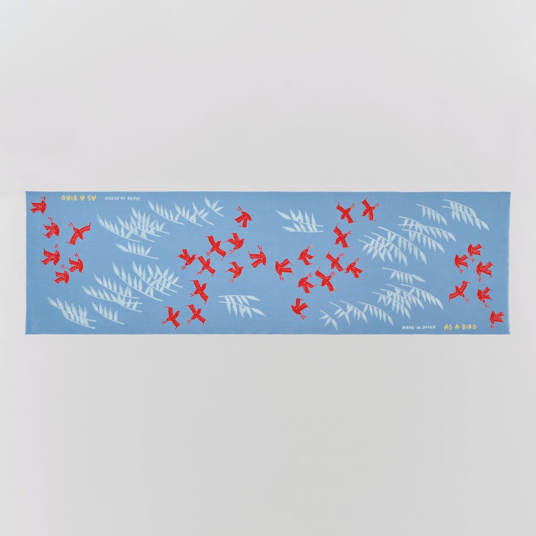 Tenugui "Tokyo" (Japanese Hand Towel) - Light Blue