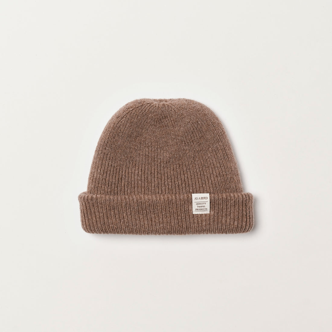 Wool Cashmere Beanie “Seattle” - Light Brown