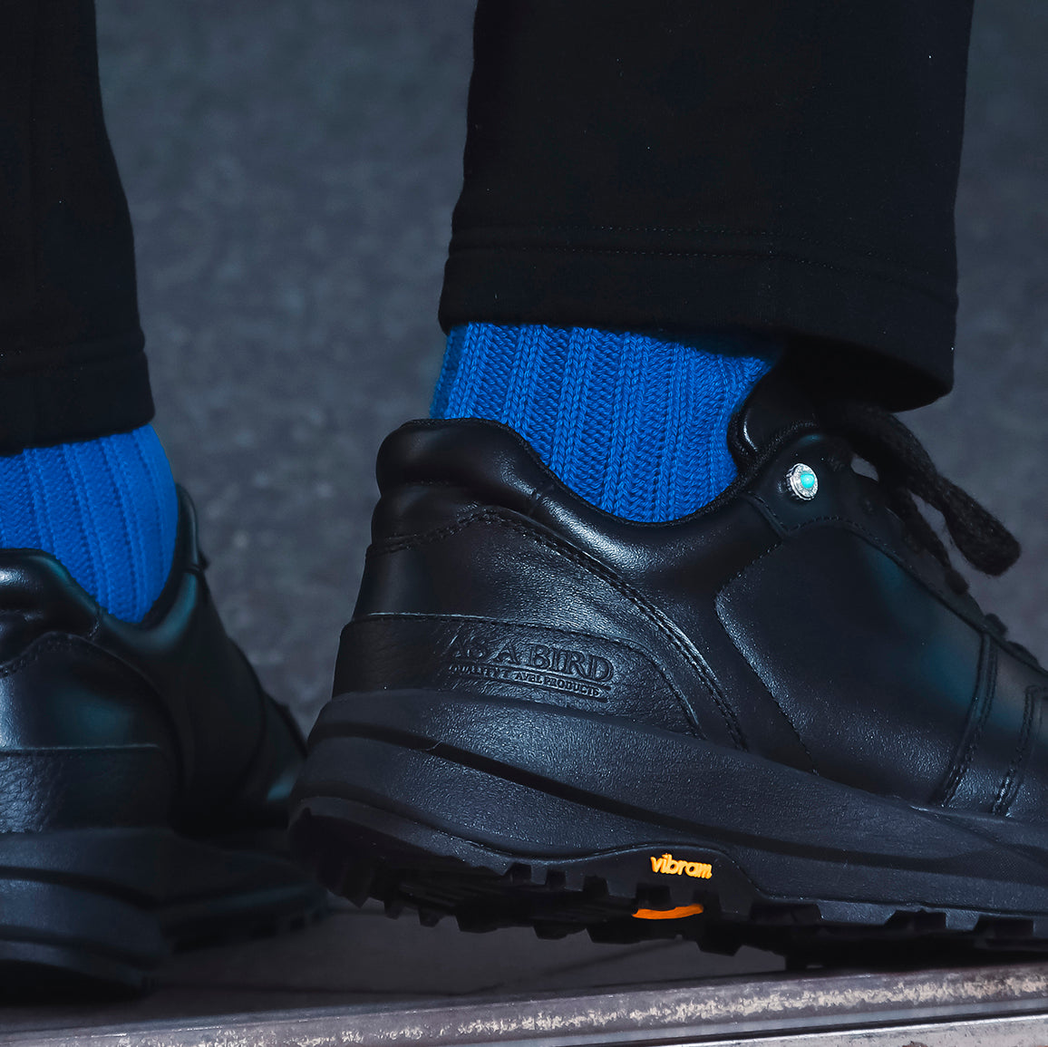 Low Gauge Socks “Valencia” M(25-27cm) - BLUE