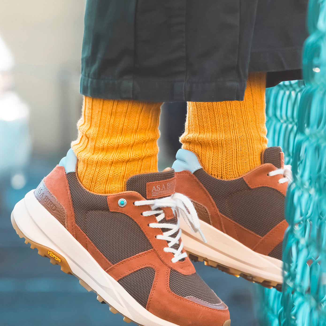 Low Gauge Socks “Valencia” M(25-27cm) - YELLOW