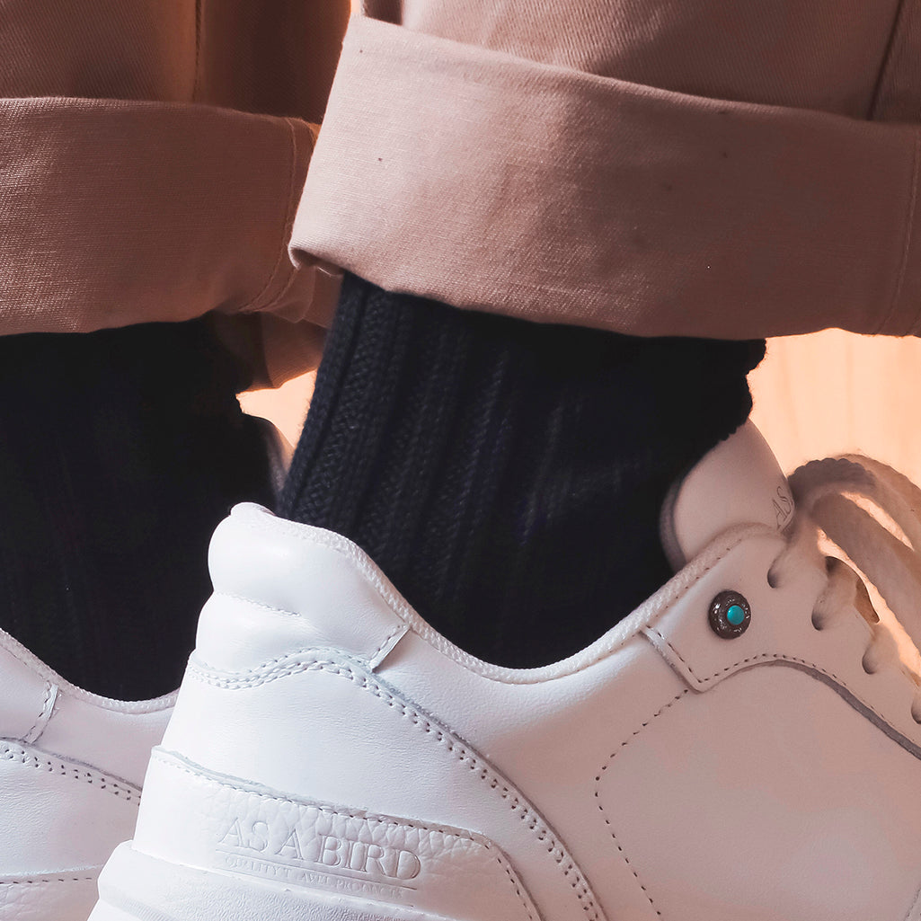 Low Gauge Socks “Valencia” M(25-27cm) - Black