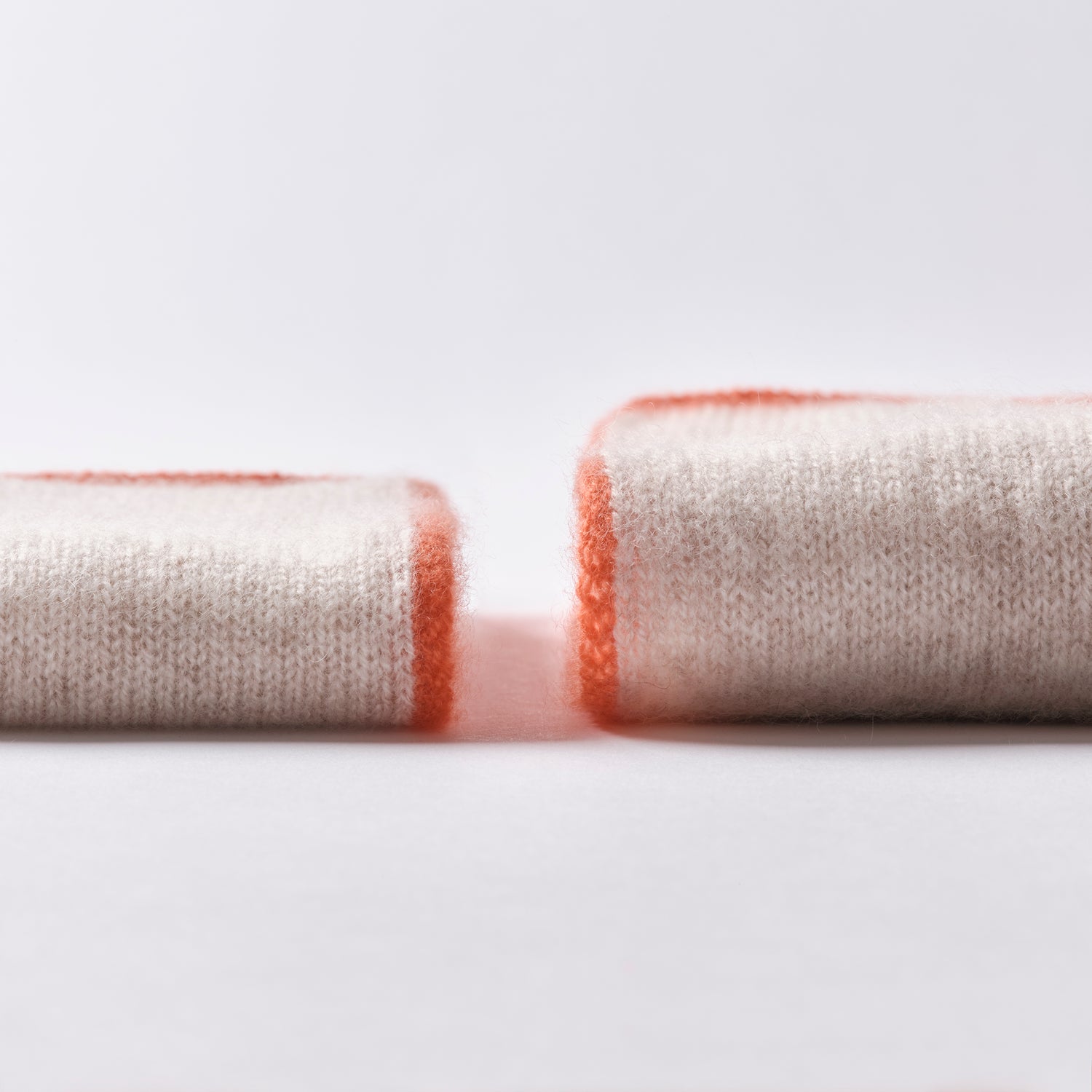 Cashmere Scarf  “Berlin” - Red × White