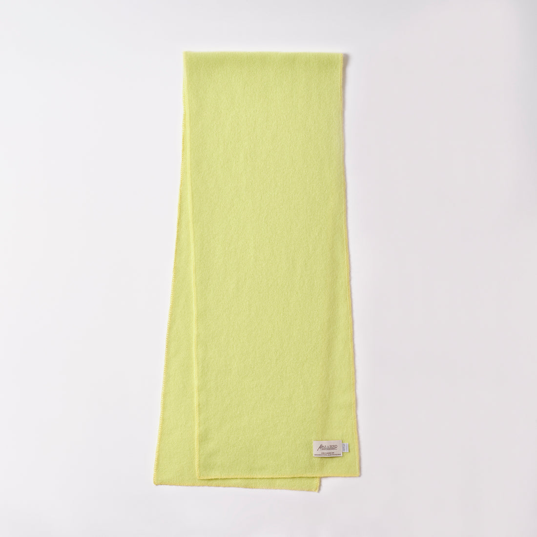 Cashmere Scarf  “Berlin” - Lime × Yellow