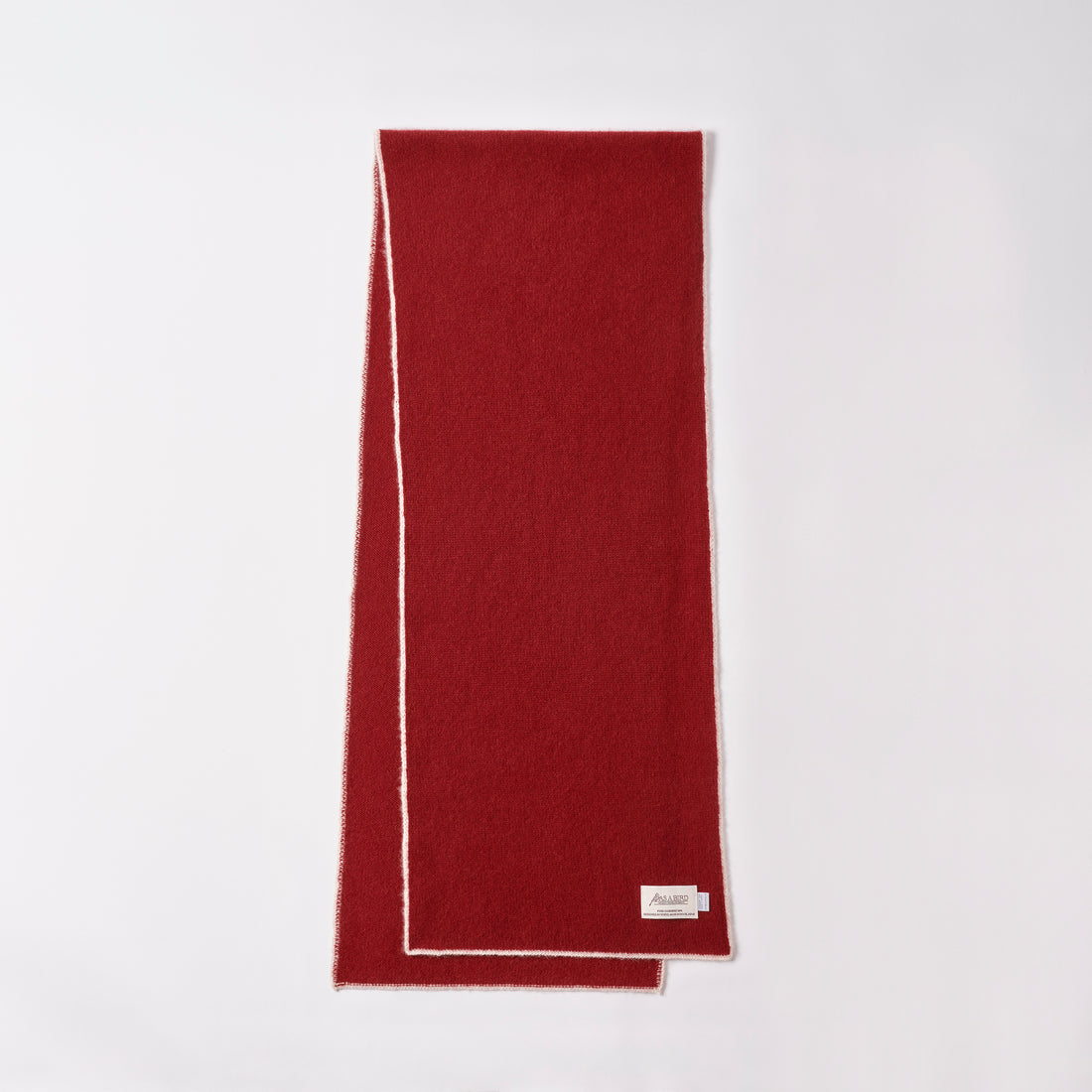 Cashmere Scarf “Berlin” - Red × White