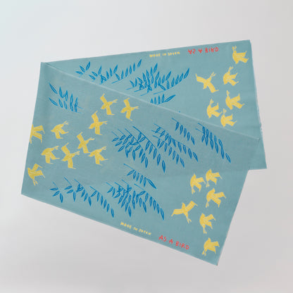 Tenugui &quot;Tokyo&quot; (Japanese Hand Towel) - Mint