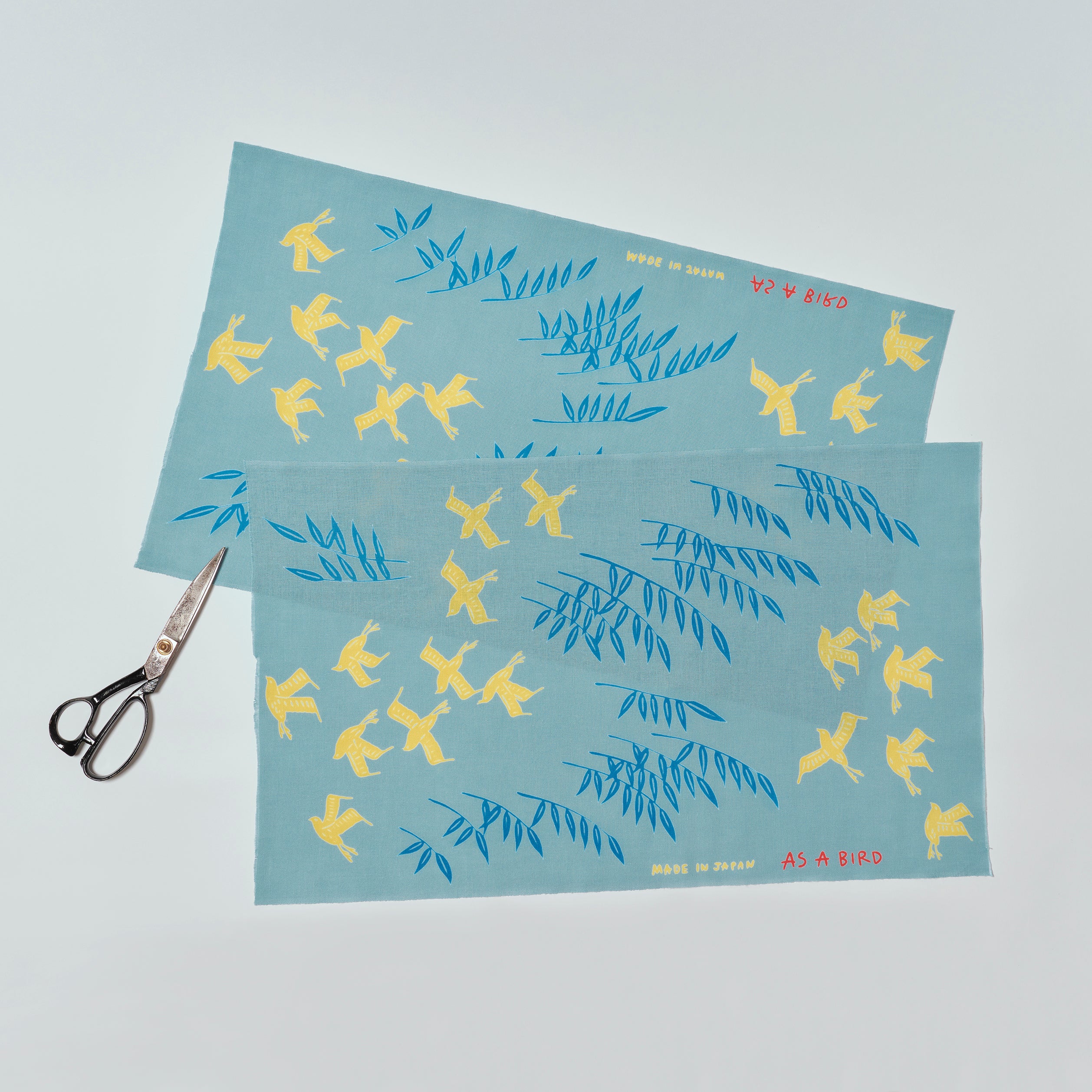 Tenugui &quot;Tokyo&quot; (Japanese Hand Towel) - Mint
