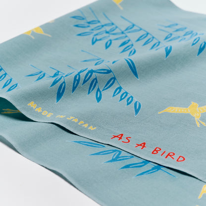 Tenugui &quot;Tokyo&quot; (Japanese Hand Towel) - Mint