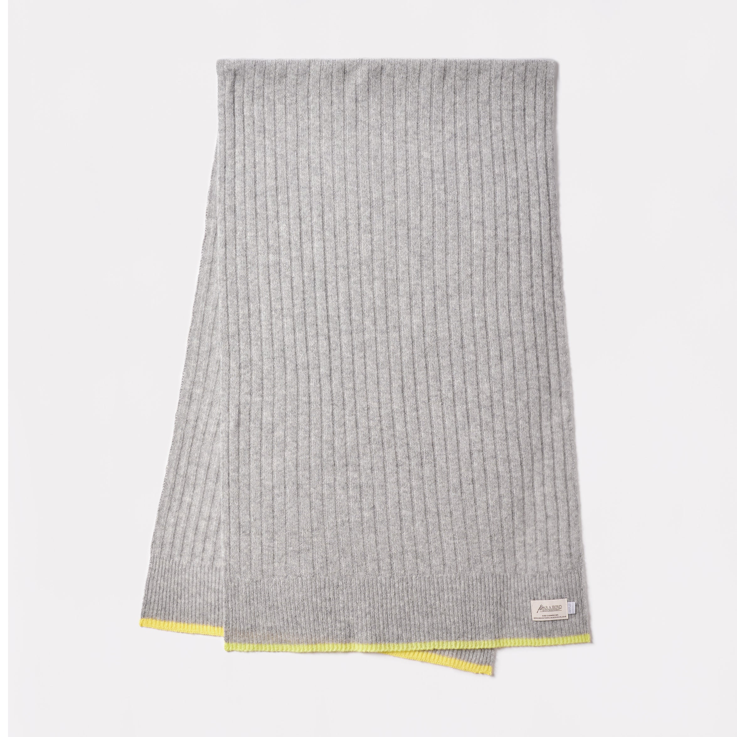 Cashmere Stole “Helsinki” - Light Gray