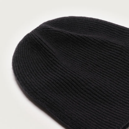 Wool Cashmere Beanie “Seattle” - Black