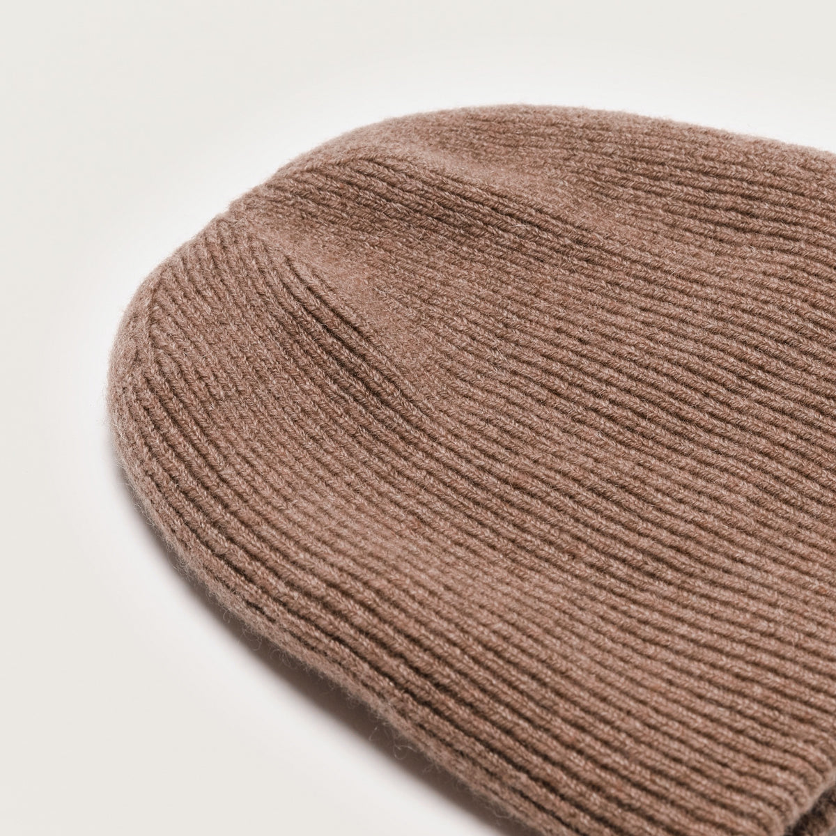 Wool Cashmere Beanie “Seattle” - Light Brown