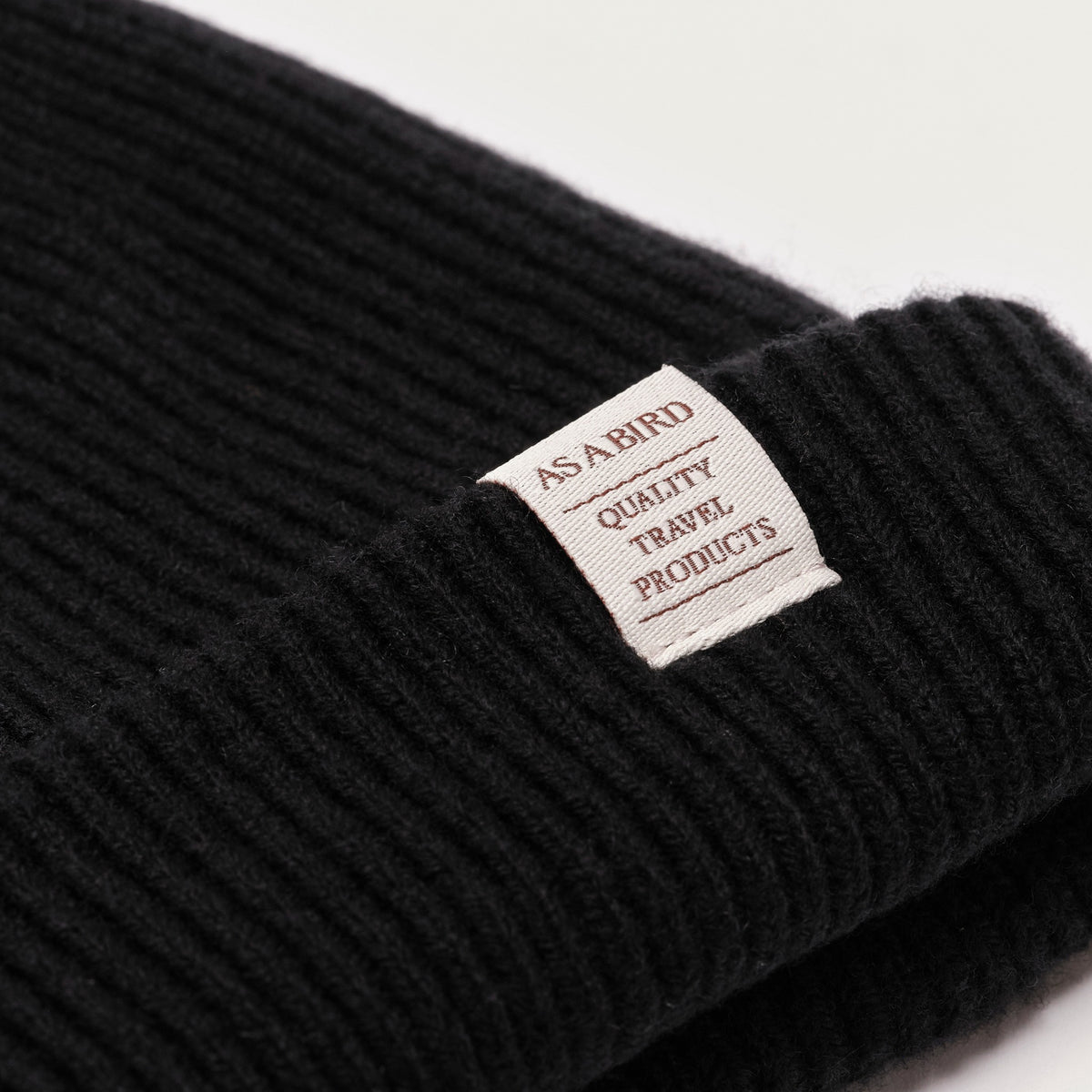 Wool Cashmere Beanie “Seattle” - Black