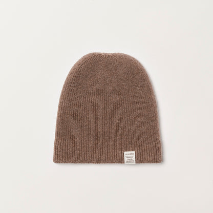 Wool Cashmere Beanie “Seattle” - Light Brown