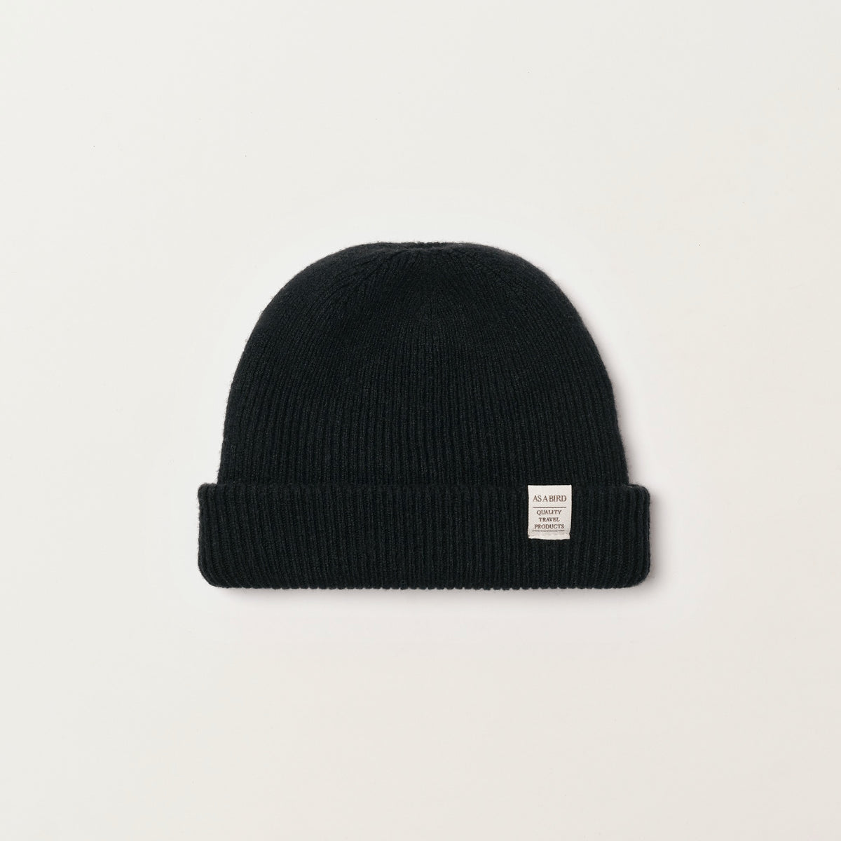 Wool Cashmere Beanie “Seattle” - Black