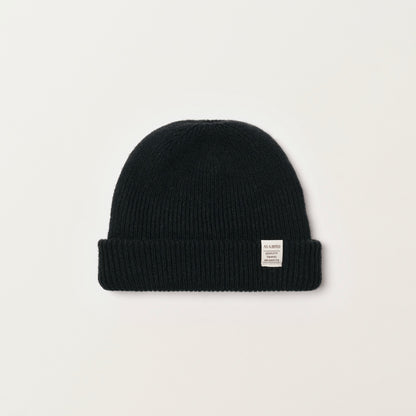 Wool Cashmere Beanie “Seattle” - Black