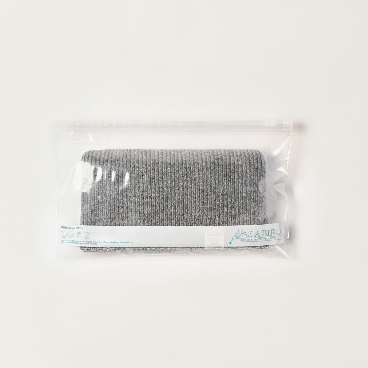 Wool Cashmere Beanie “Seattle” - Gray