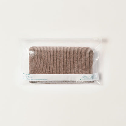 Wool Cashmere Beanie “Seattle” - Light Brown