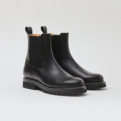 Travel Boots “Stockholm” - Black Japanese Leather