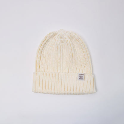 Ribbed Beanie “Melbourne” - Ivory