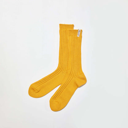 Low Gauge Socks “Valencia”  M(25-27cm) - YELLOW