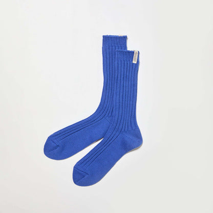 Low Gauge Socks “Valencia”  M(25-27cm) - BLUE