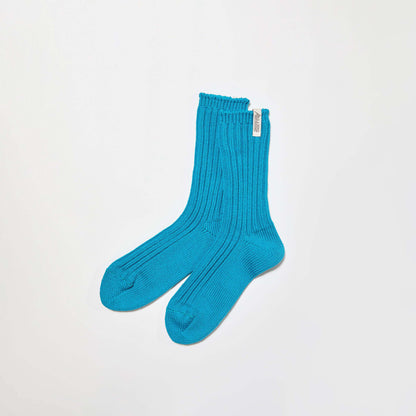 Low Gauge Socks “Valencia”  S(22-24cm) - Turquoise