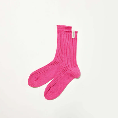 Low Gauge Socks “Valencia”  S(22-24cm) - Pink