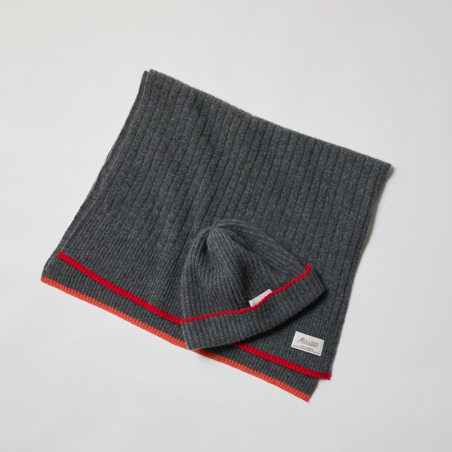 Cashmere Stole  “Helsinki” - Charcoal Gray