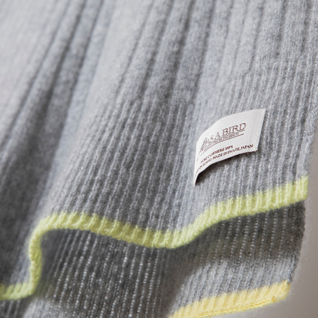 Cashmere Stole  “Helsinki” - Light Gray