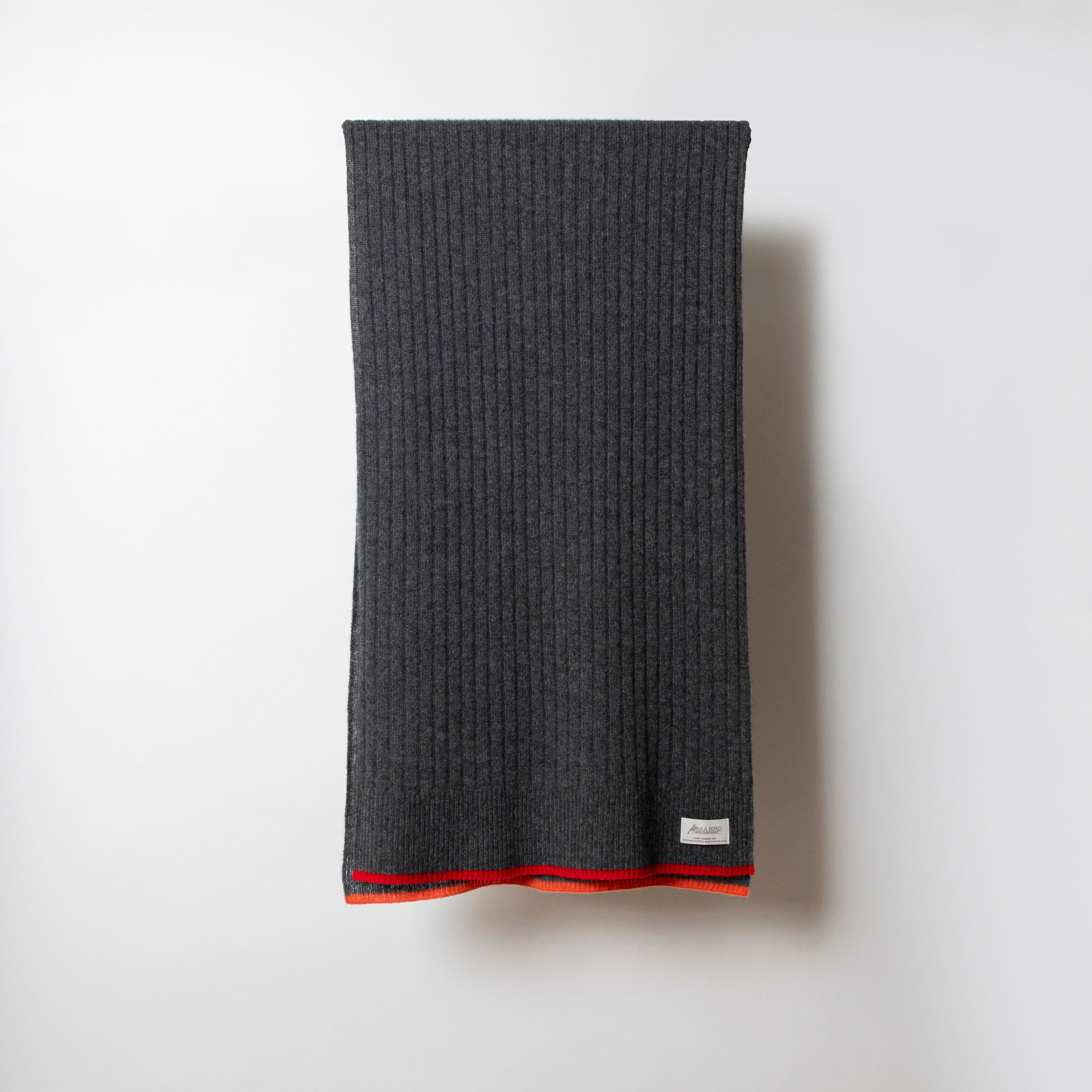 Cashmere Stole  “Helsinki” - Charcoal Gray