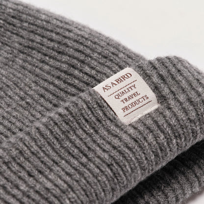 Wool Cashmere Beanie “Seattle” - Gray