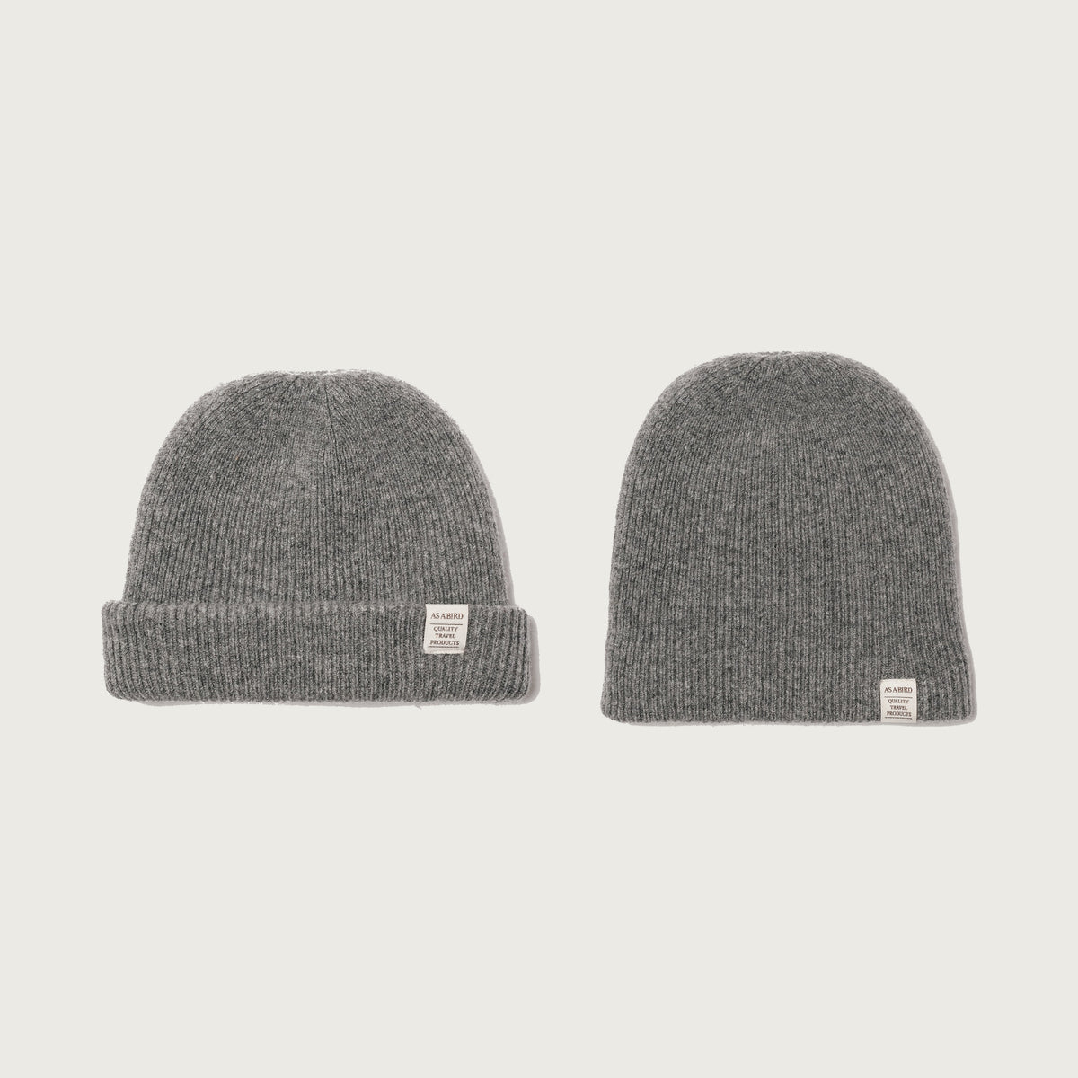 Wool Cashmere Beanie “Seattle” - Gray